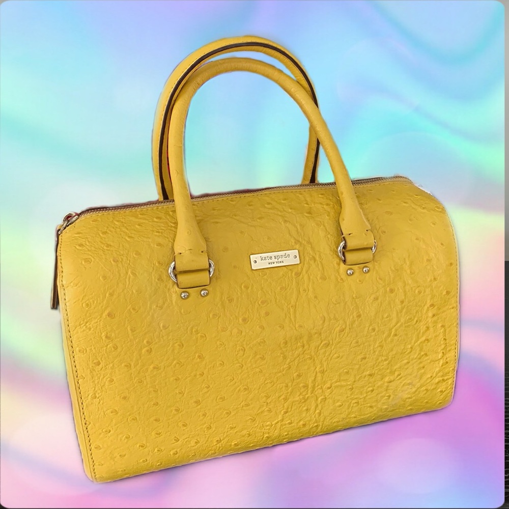 KATE SPADE NEW YORK YELLOW TOP HANDLE BAG